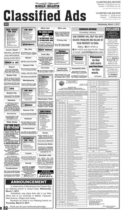 Free classifieds Manila